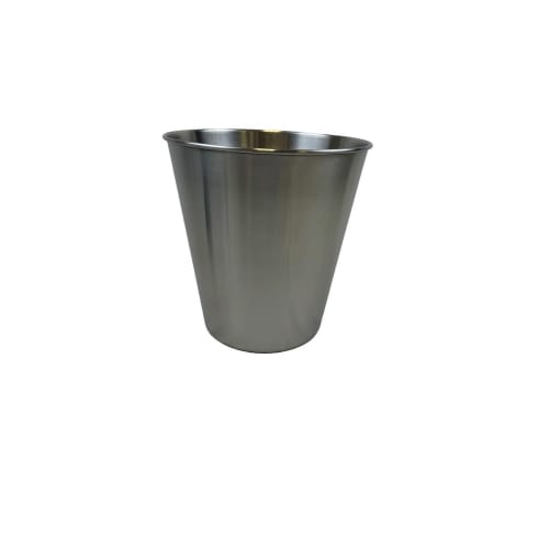 Papelera de lujo de 6 cuartos, acero inoxidable cepillado